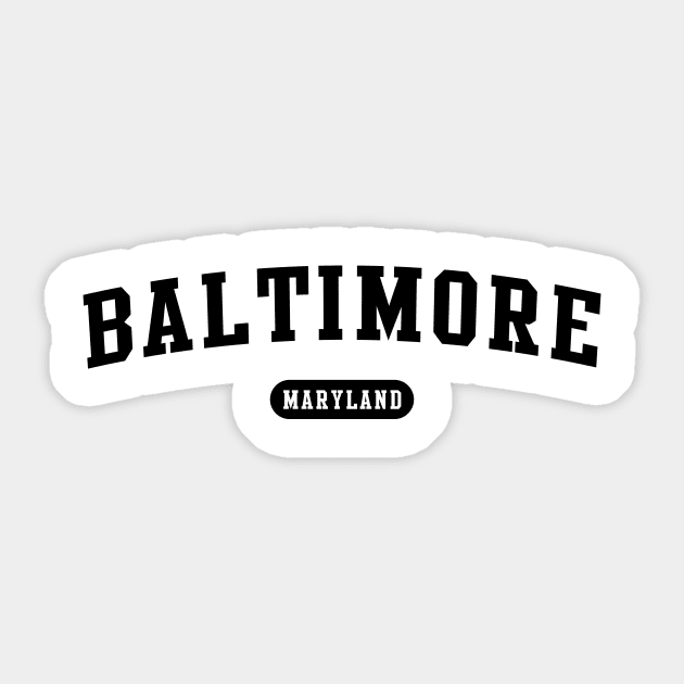 Baltimore, MD Sticker by Novel_Designs